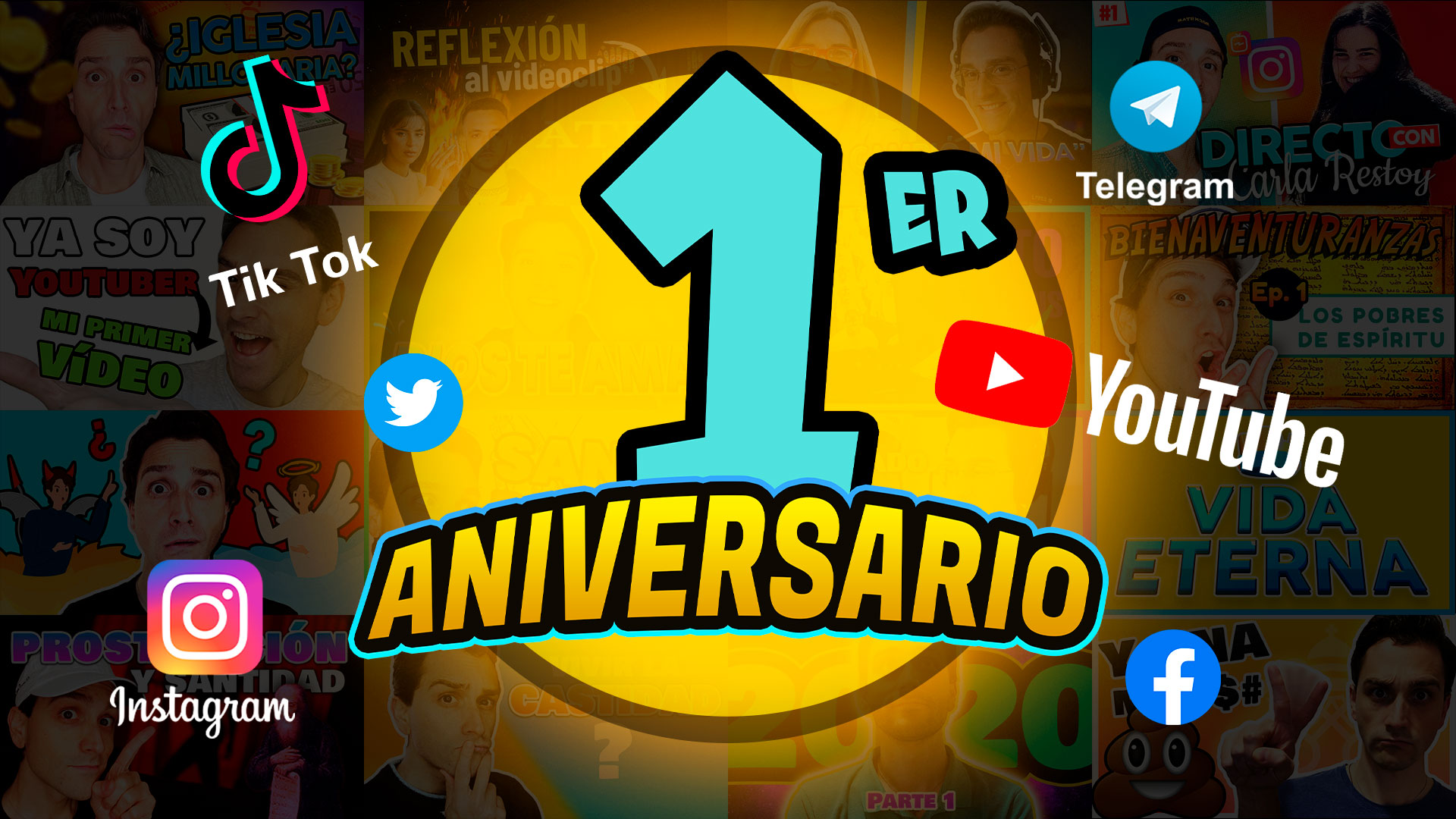 Aniversario de Enriquisimo Tv en Youtube. Enriquísimo Tv canal católico de YouTube y Tik Tok. Enrique Vidal Flores